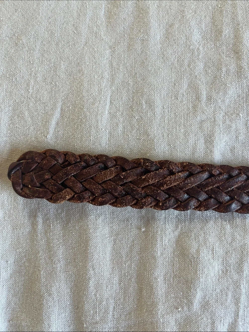Vintage British Tan braided Coach belt